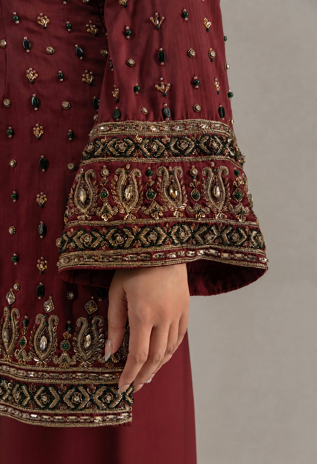 Regal Maroon Suit Set