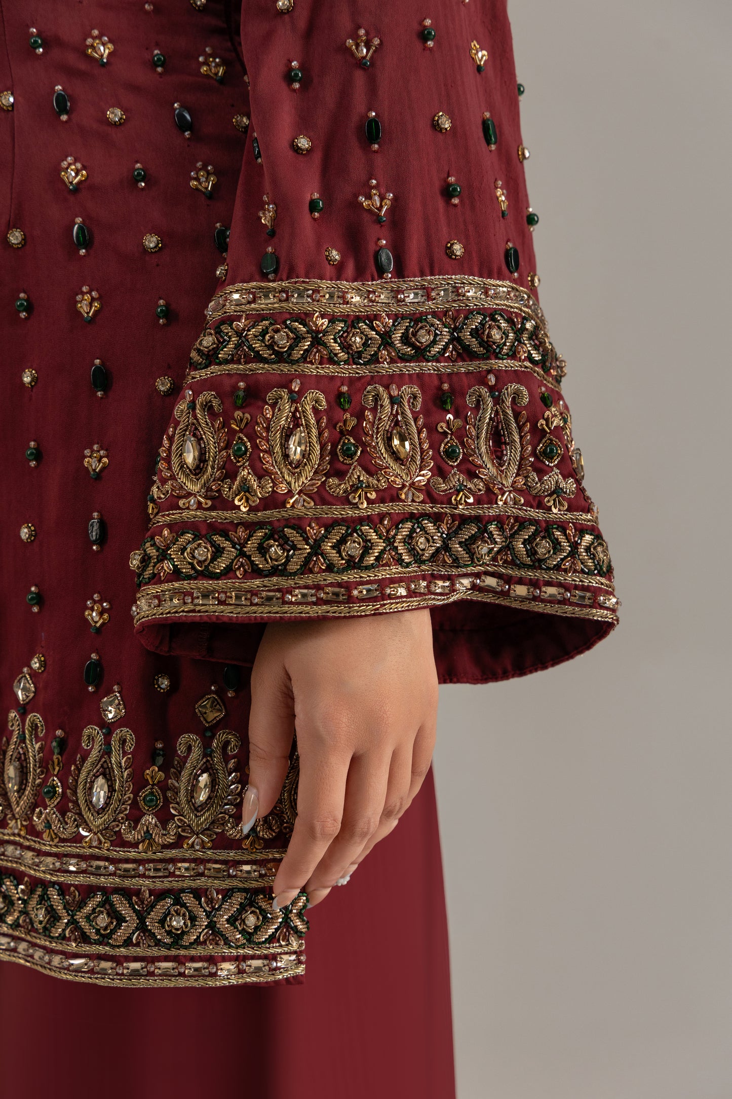 Regal Maroon Suit Set